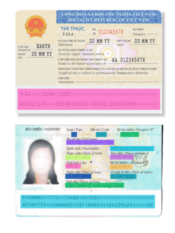 Hộ chiếu, Visa Việt Nam và quốc tế